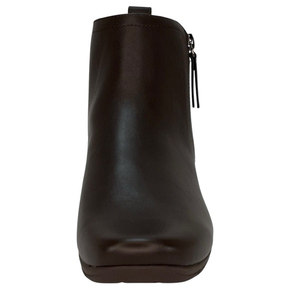 Easy Spirit Aleena3 Dark Brown Faux Leather Womens Booties Size 9M - Picture 7 of 11